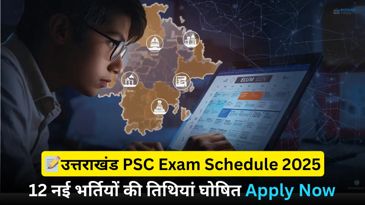 UKPSC Exam Calendar 2025-26
