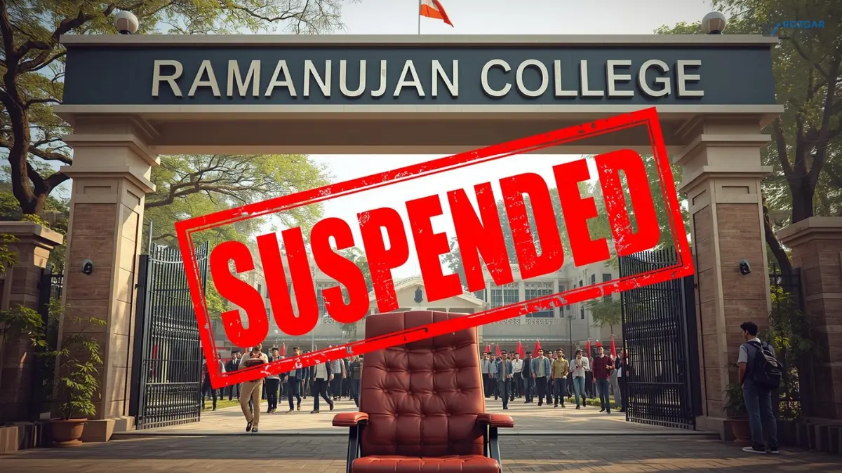 DU के Ramanujan College के प्राचार्य निलंबित
