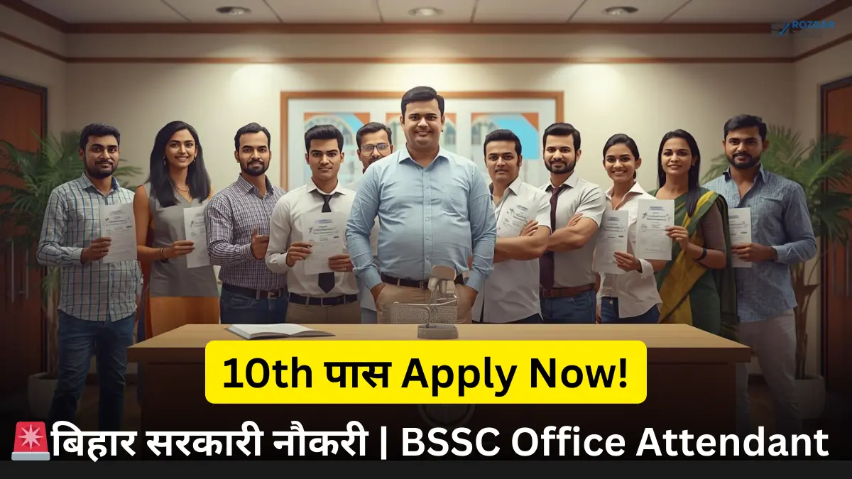 BSSC Office Attendant Vacancy