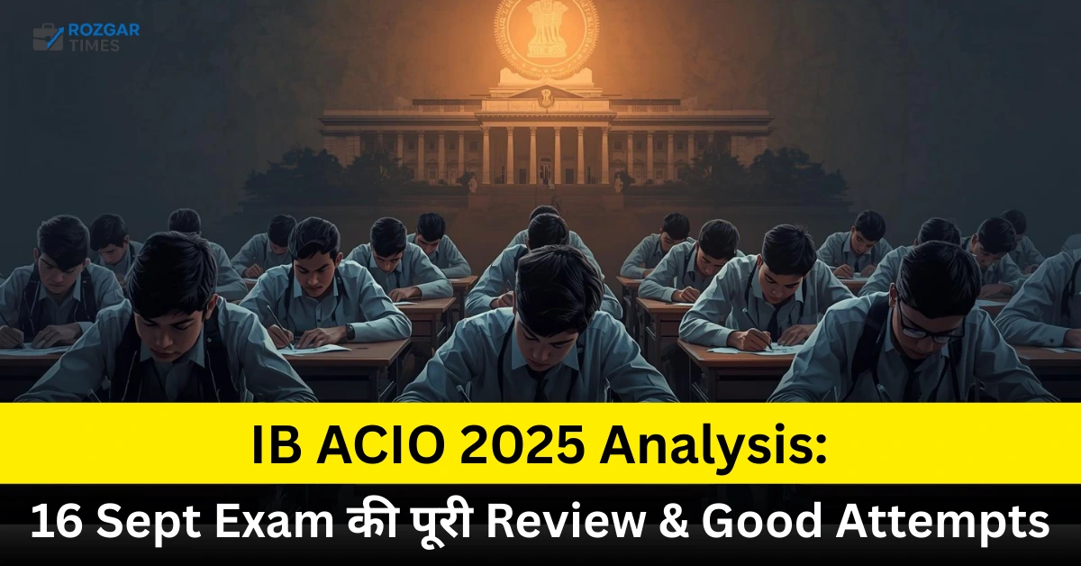 IB ACIO 2025 Exam Analysis