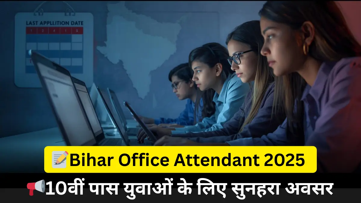 बिहार ऑफिस अटेंडेंट भर्ती 2025