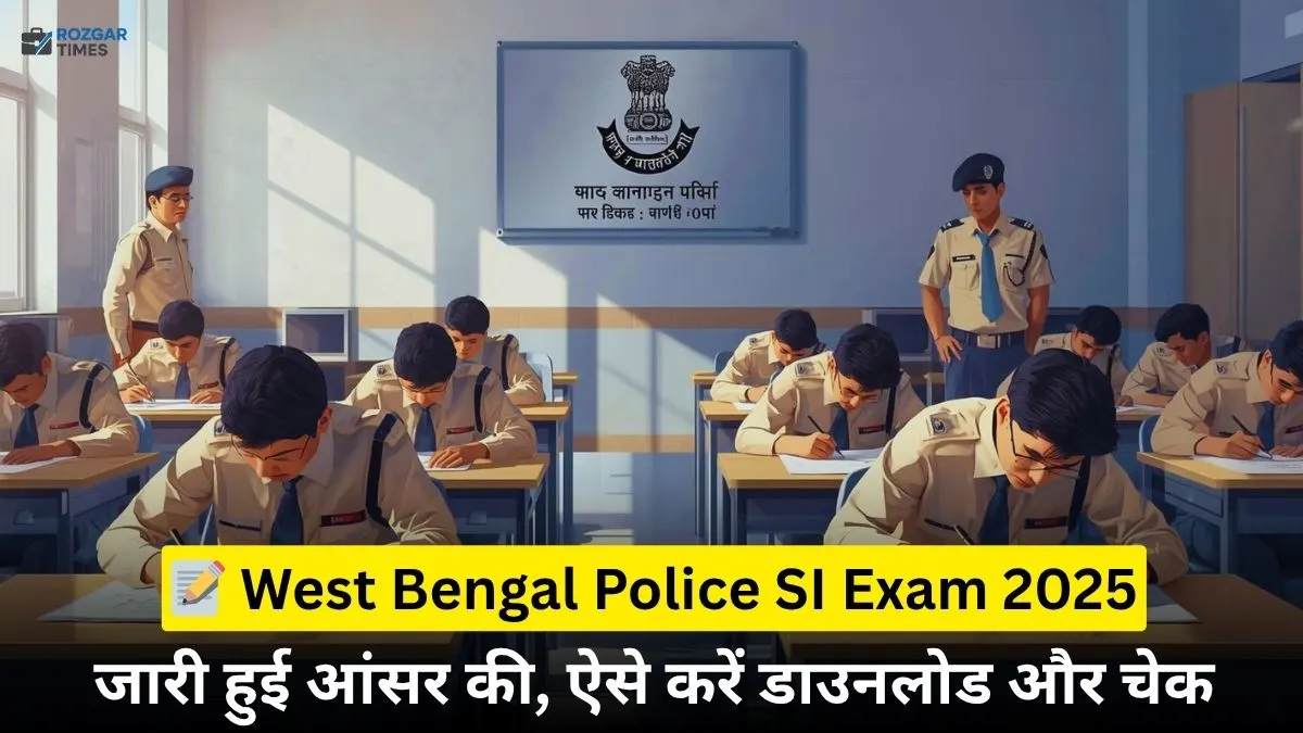 WB Police SI Answer Key 2025