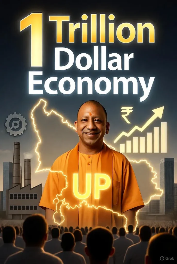 CM Yogi Adityanath 1 Trillion Dollar Economy