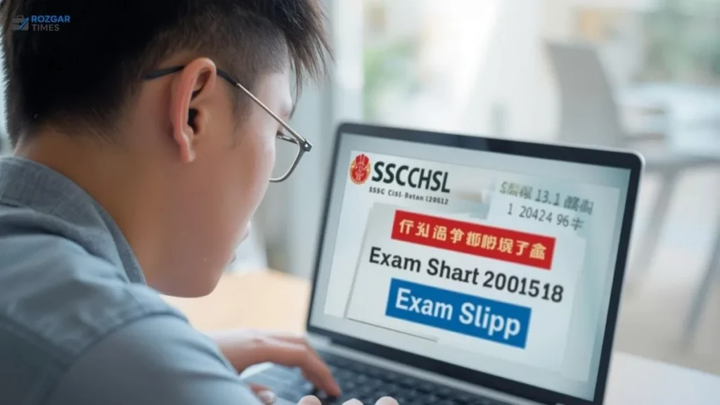 SSC CHSL Exam City Slip 2025