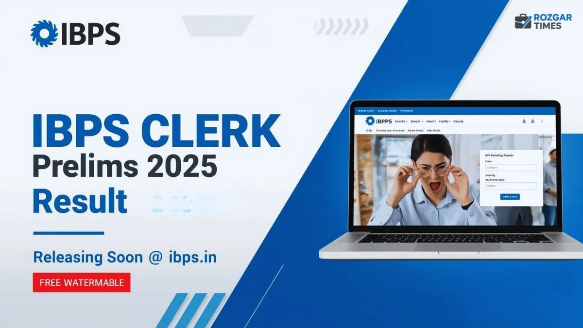 IBPS Clerk Prelims Result 2025