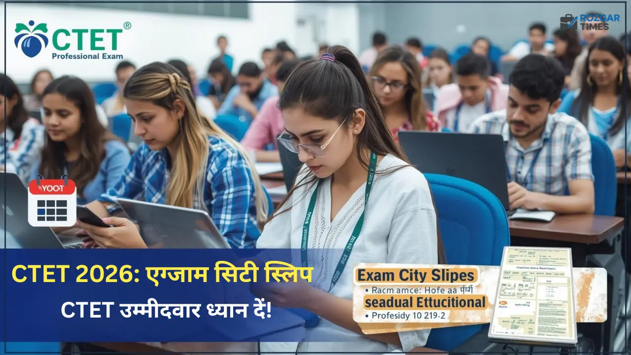 CTET Exam City Slip 2026