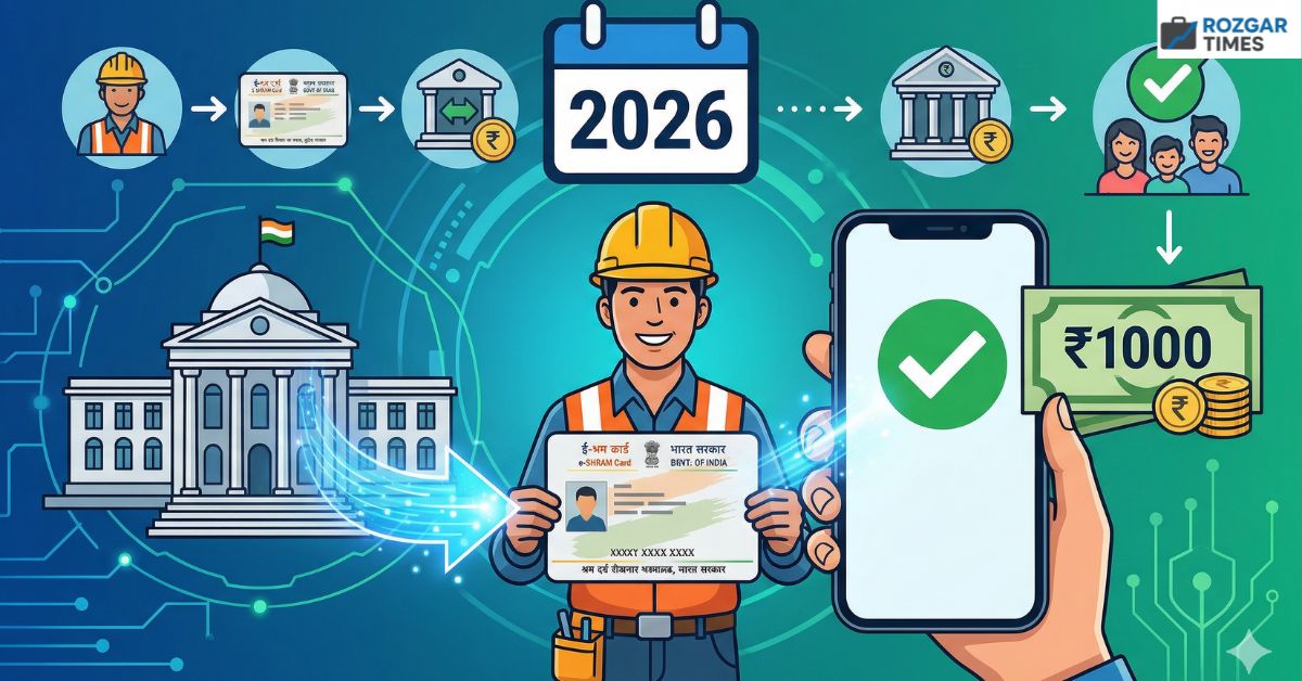 E Shram Card ₹1000 Payment Status 2026